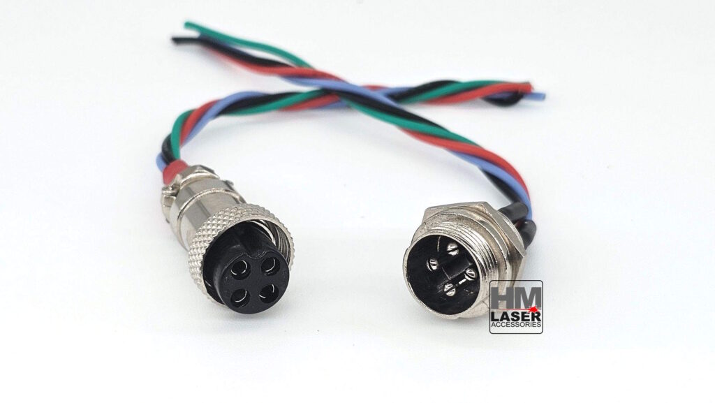 Soldered GX16 4-pin Connector