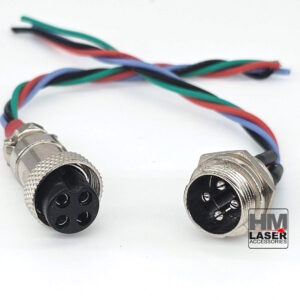 Soldered GX16 4-pin Connector