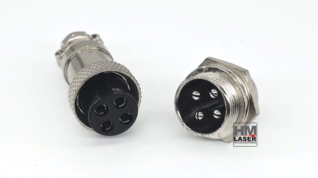 Unsoldered GX16 4-pin Connector